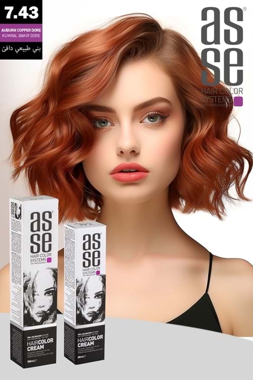Asse 7.43 Kumral Bakır Dore - 60ml Tüp Boya