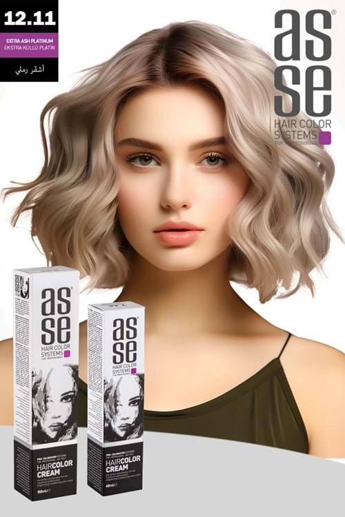 Asse 12.11 Ekstra Küllü Platin - 60ml Tüp Boya