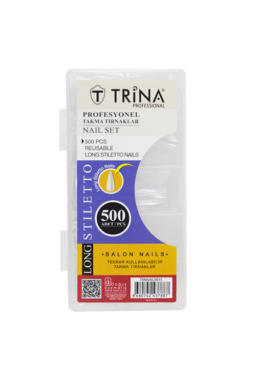 Trina Takma Tırnak 500 ‘lü Kutulu (Long Stiletto )