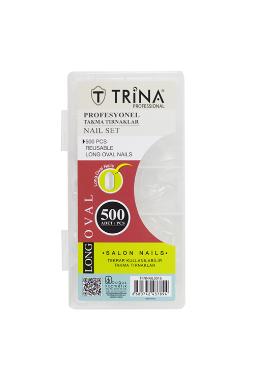 Trina Takma Tırnak 500 ‘lü Kutulu ( Long Oval )
