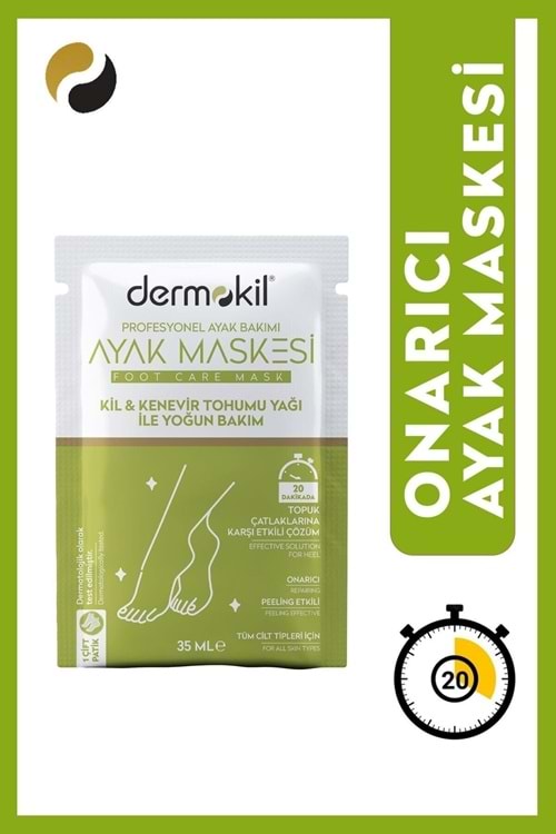Dermokil Kil & Kenevir Yağlı Ayak Maskesi 35 ml.