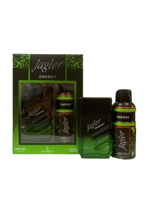 Jagler Energy Men Parfüm 90 ml. + Deodorant 150 ml Gift Set Kofre