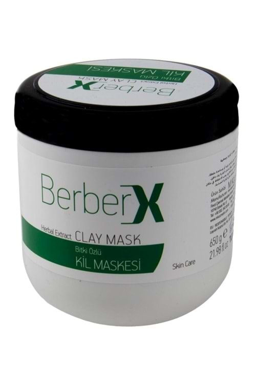 BerberX Herbal Extract Clay MASK Skin Care Bitki Özlü Kil Maskesi 650 g.