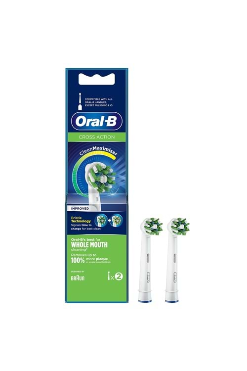 Oral-B Heads - Cross Action Clean Maximiser Diş Fırçası Yedeği 2 li.
