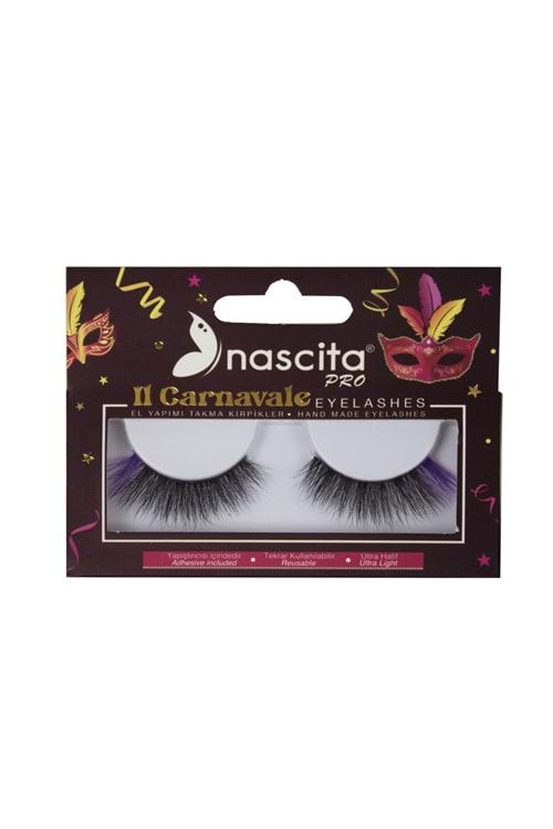 Nascita Carnavale Serisi Renkli Takma Kirpik - 12