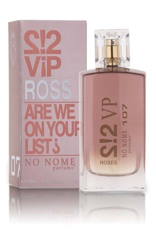 No Nome 107 Vip Ross For Women 100 Ml Edt Kadın Parfüm Vip Rose