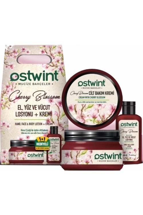 Ostwint 300 ml Krem + 100 ml Losyon Set Kiraz Çiçeği