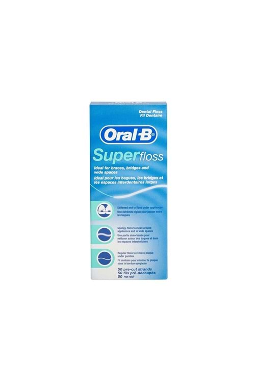 Oral-B Diş Ipi Super Floss 50 Adet