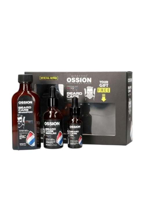 Morfose Ossion Sakal Bakım Seti 100 ml. Şampuan 50 ml. Serum 20 ml. Yağ