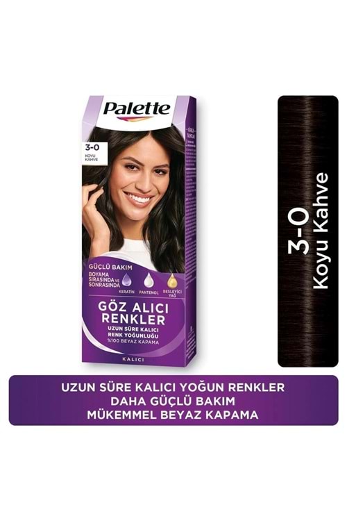 Palette Icc Göz Alıcı Renkler Saç Boyası Koyu Kahve 3-0