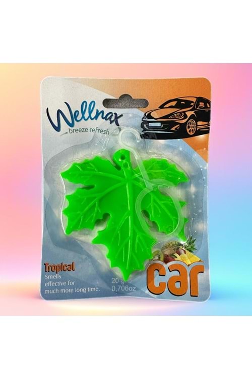 Wellnax Yaprak Oto Kokusu Ferahlatıcı Tropikal