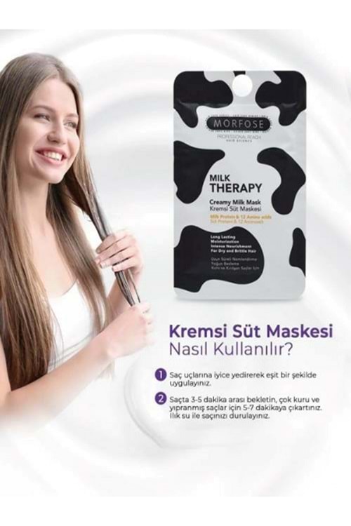 Morfose Milk Therapy Kremsi Süt Saç Maskesi 25 ml