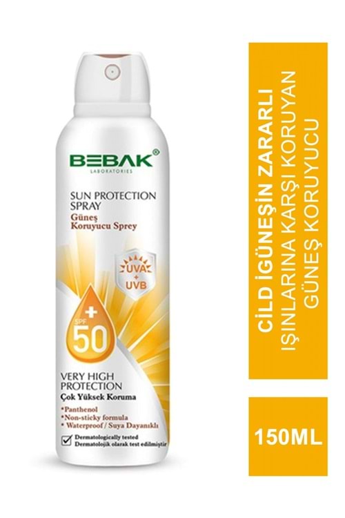 Bebak Güneş Koruyucu Sprey SPF 50+ 150 ml