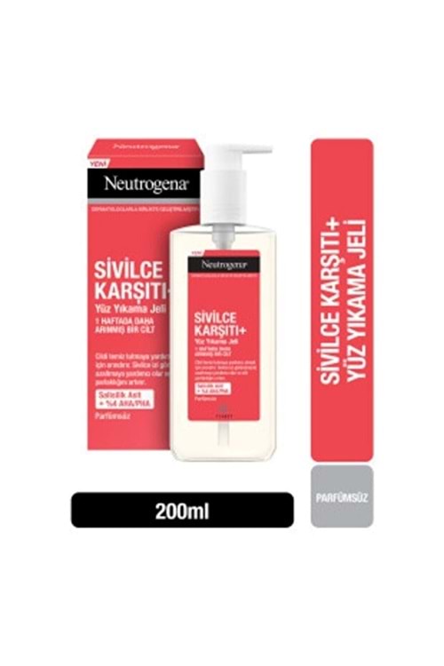 Neutrogena Sivilce Karşıtı Plus Temizleme Jeli 200 Ml