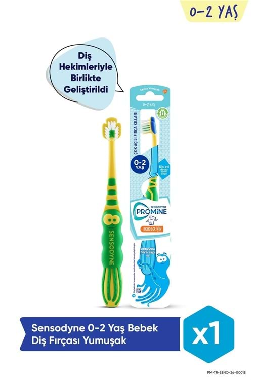 Sensodyne Promine 0-2 Yaş Bebekler İçin Ahtapot Karakterli Diş Fırçası Ekstra Yumuşak