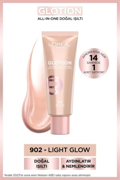 Loreal Paris Glotion All-ın-one Doğal Işıltı 902 - Light Glow 40 ml