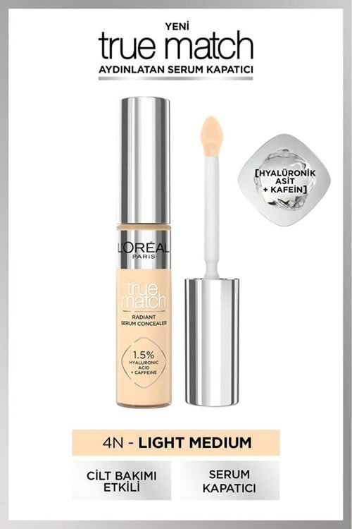 Loreal Paris True Match Aydınlatan Serum Kapatıcı - 4n 11 ml