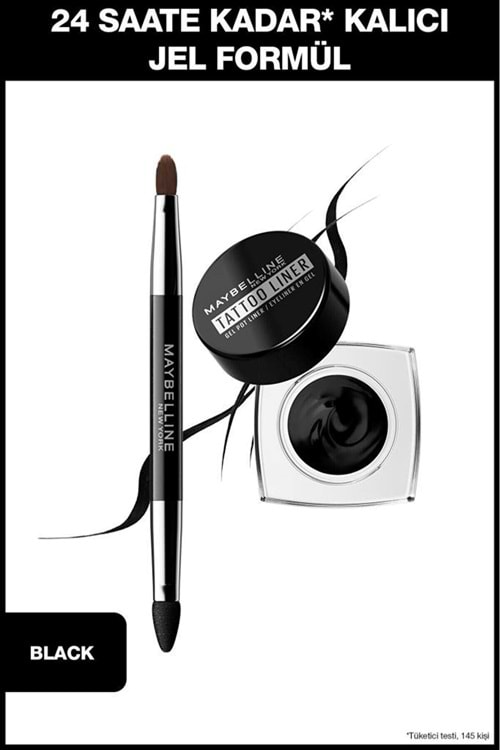 Maybelline New York Tattoo Liner Gel Pot Eyeliner- Siyah