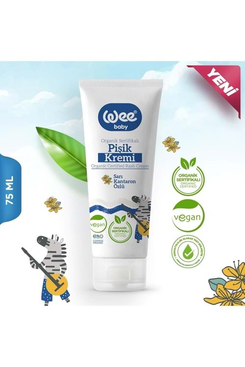 Wee Baby Organik Sertifikalı Pişik Kremi 75 ML