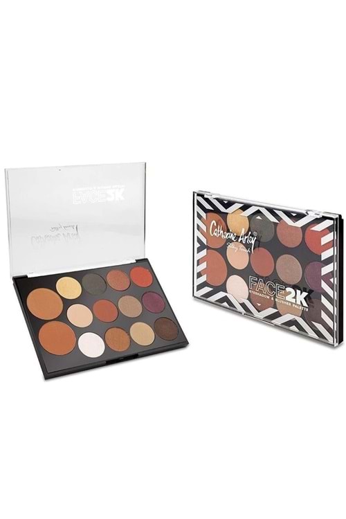 Catherine Arley Face 2k Eyeshadow & Blusher Palette - 01 Göz Far Paleti Ve Allık