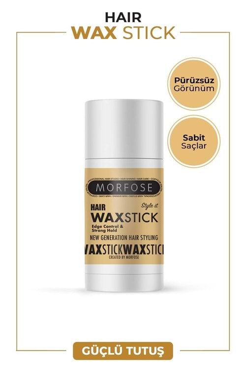 Morfose Stick Saç Wax 55 gr - Saç Sabitleyici, Güçlü Tutuş