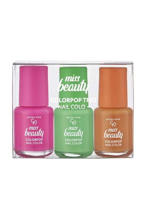 Golden Rose Miss Beauty Colorpop Trio Nail Colors - Oje Seti