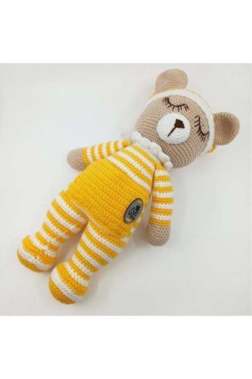 Artvin Amigurumi Organik Örgü Oyuncak Uyku Arkadaşım / Sarı