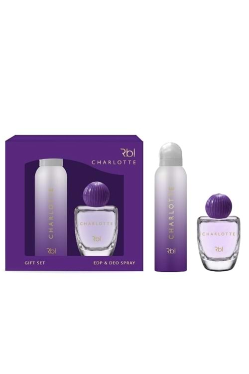Rebul Charlotte - Kadın Parfüm Seti Parfüm 50 ml. + Deodorant 150 ml.