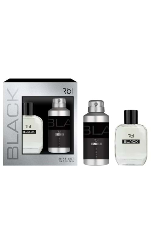 Rebul Black - Erkek Parfüm Seti 50 ml. Parfüm + 150 ml Deo.