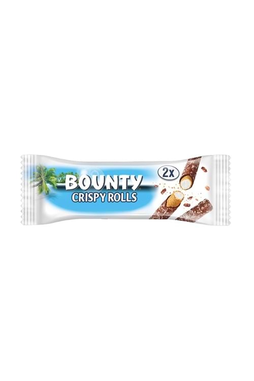 Bounty Coconut Crispy Rolls Hindistan Cevizi Aromalı Çıtır Rulo Gofret 23.4 gr.