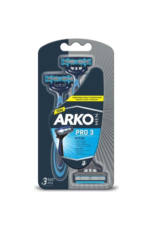 Arko Tıraş Bıçağı T3 Blister 3'lü