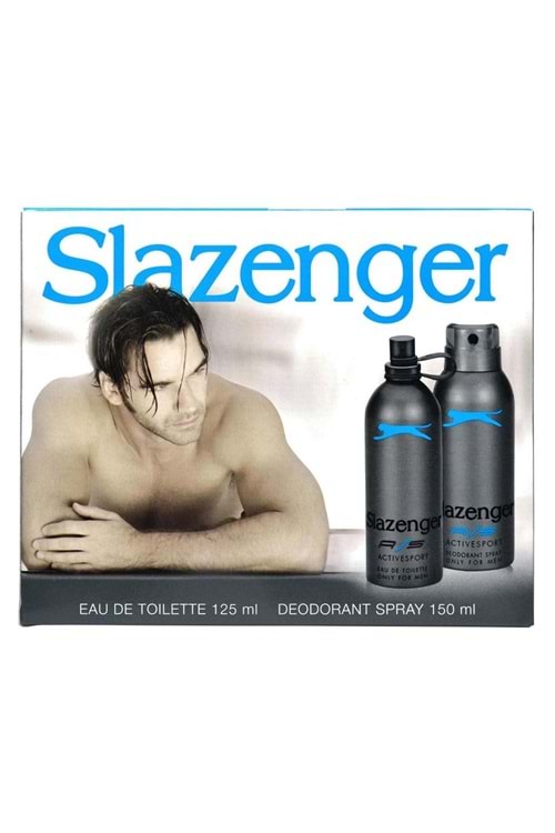 Slazenger Edt Erkek 125 ml Deo 150 ml Activesport Mavi