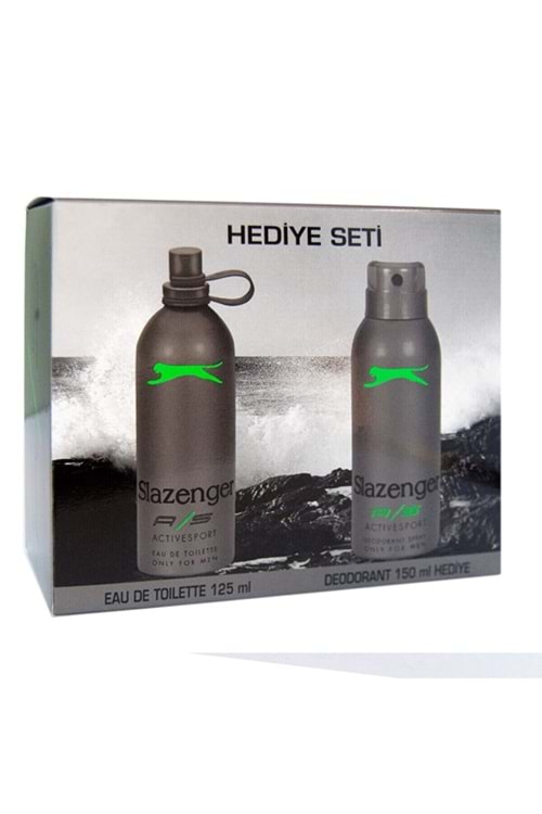 Slazenger Sport Yeşil Edt 125 ml + 150 ml Erkek Parfüm Deodorant Seti