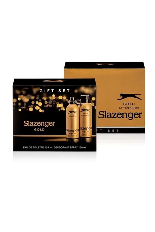 Slazenger Active Sport Gold 125 Ml + 150 Ml Deodorant Erkek Parfümü Seti