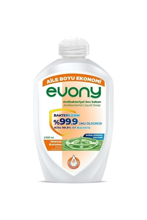 Evony Antibakteriyel Sıvı Sabun 1500 ml.