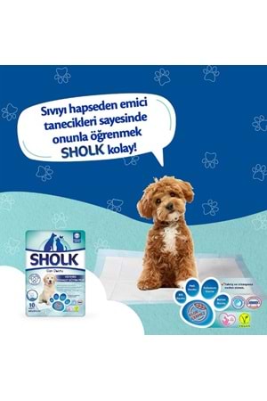 Sholk Hipoalerjenik Köpek Çiş Eğitim Pedi 60x90cm 10lu