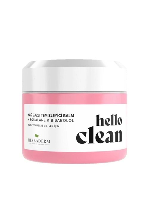 Herbaderm Hello Clean Kuru ve Hassas Ciltler Yağ Bazlı Temizleyici Balm