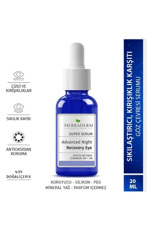 Herbaderm Superserum Gözçevresi Yoğun Onarıcı Gece Komp