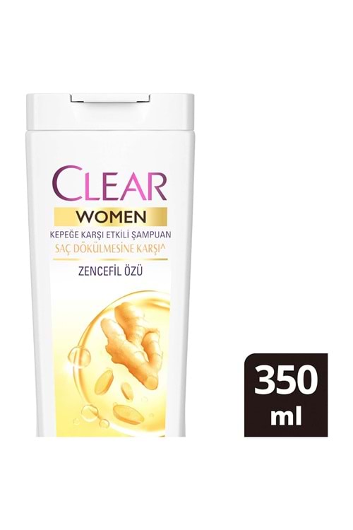 Clear Women Kepeğe Karşı Etkili Şampuan Zencefil Özü 350 ml