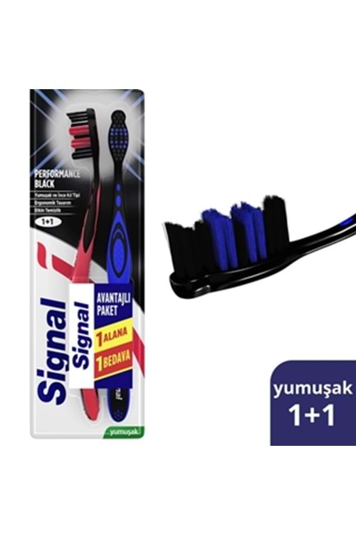 Signal Diş Firçasi Performans Black 1+1