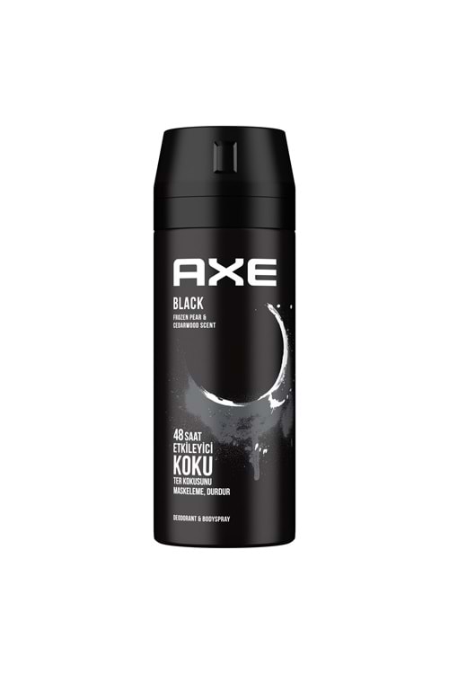 Axe Erkek Deodorant & Bodyspray Black 48 Saat Etkileyici Koku Vücut Spreyi 150 ml