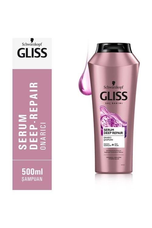 Gliss Serum Deep Repair Saç Bakım Şampuanı 500 ML