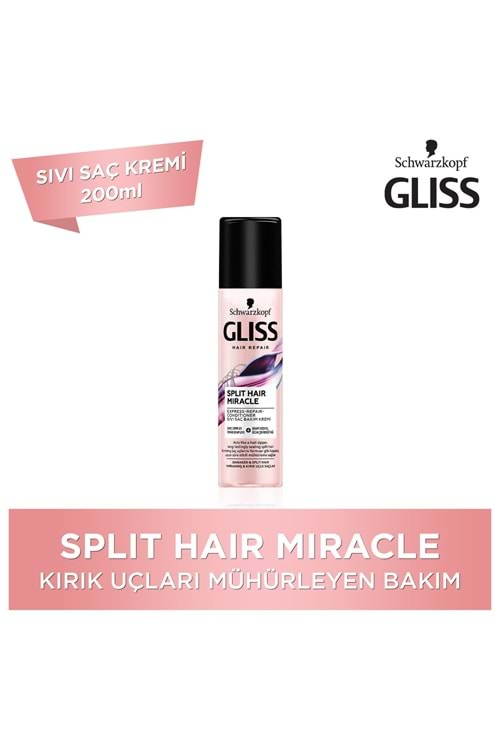 Gliss Splıt Hair Mıracle Sıvı Saç Kremi 200 ml