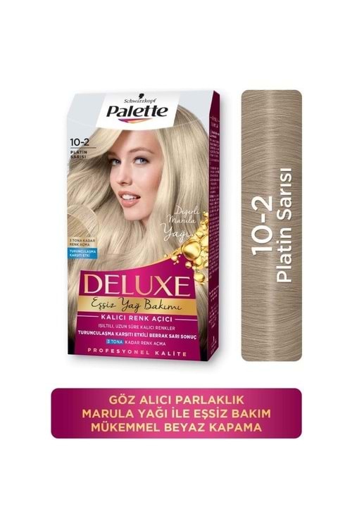 Palette Deluxe Yoğun Renkler 10-2 Platin Sarısı Saç Boyası