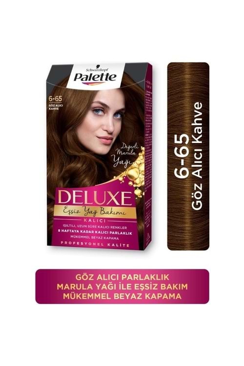 Palette Deluxe Yoğun Renkler 6-65 Göz Alıcı Kahve Saç Boyası