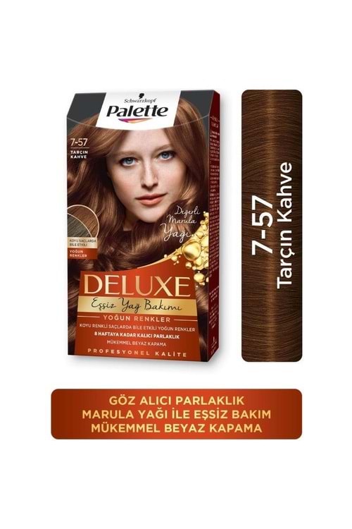 Palette Deluxe Yoğun Renkler 7-57 Tarçin Kahve Saç Boyası