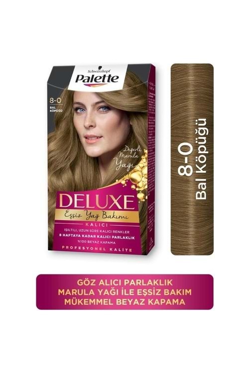 Palette Deluxe Yoğun Renkler 8-0 Bal Köpüğü Saç Boyası