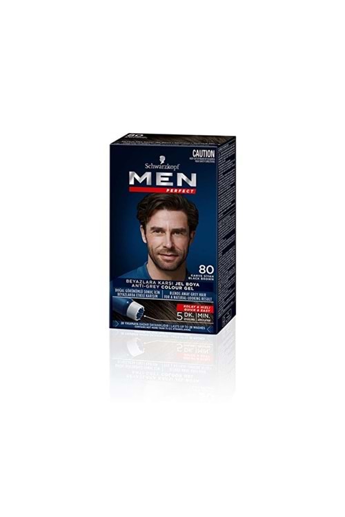 Men Perfect Saç Boyası Kahve Siyah 80 - 50 ml
