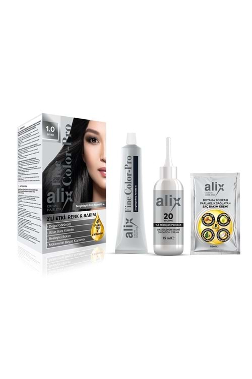 Alix Saç Boyası 1.0 Siyah 50 ml.