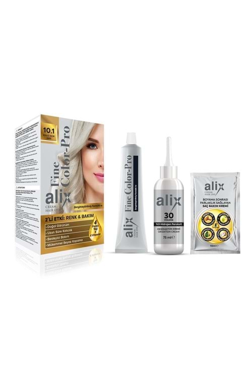 Alix Saç Boyası 10.1 Küllü Açık Sarı 50 ml